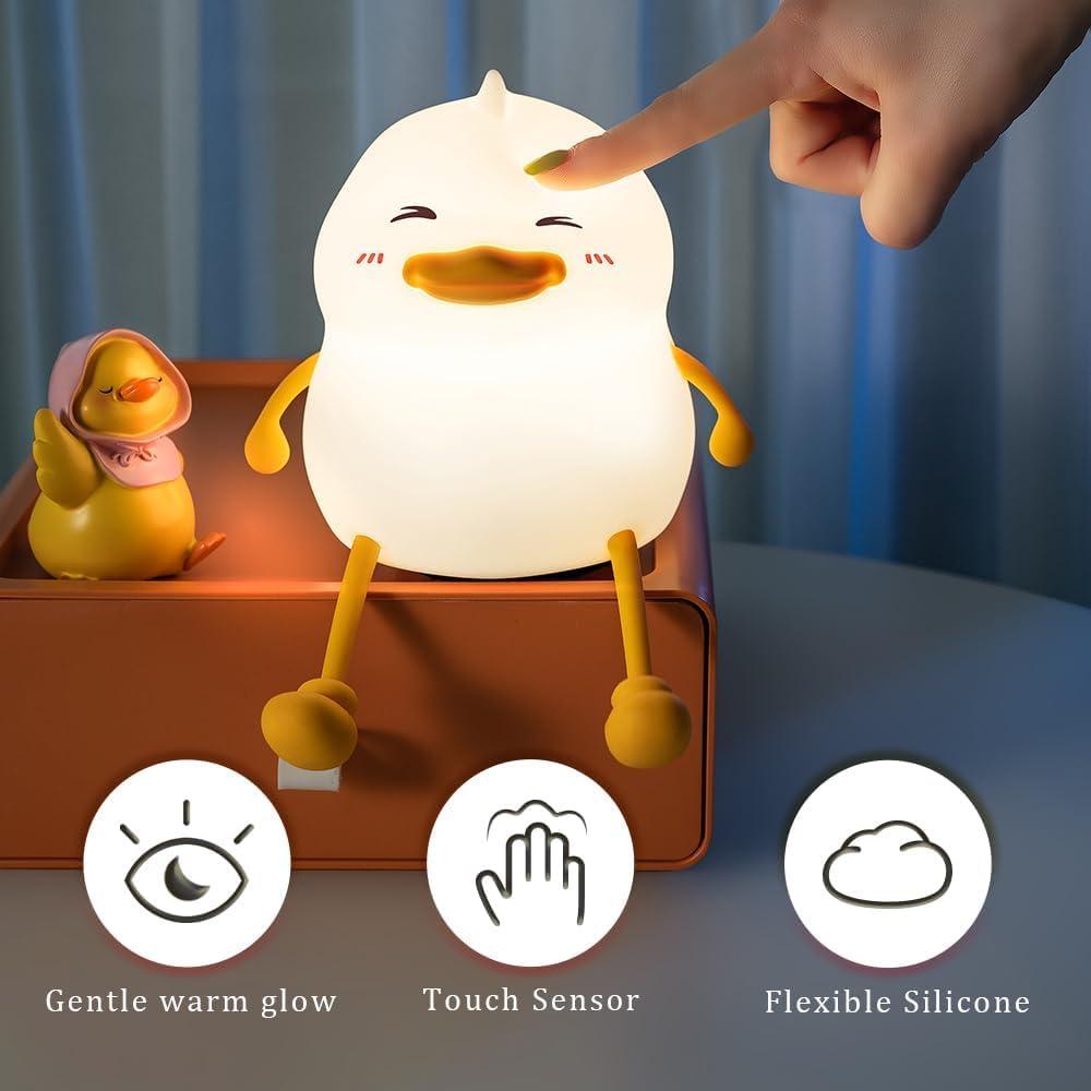 Luz Nocturna de Silicona Pato AuroraNiteBeam LED Recargable