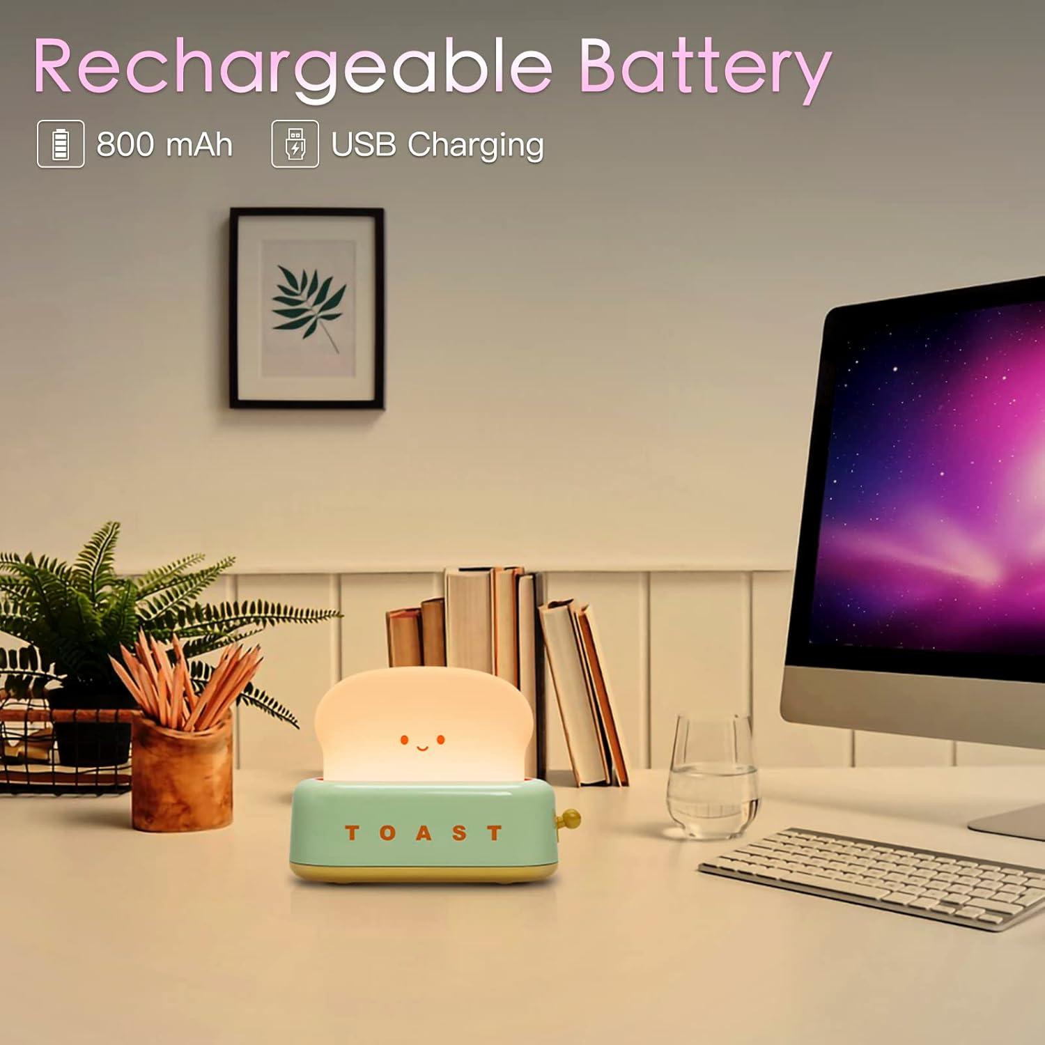 Lámpara de Tostadora Linda TOOGE Recargable Verde 12.7cm