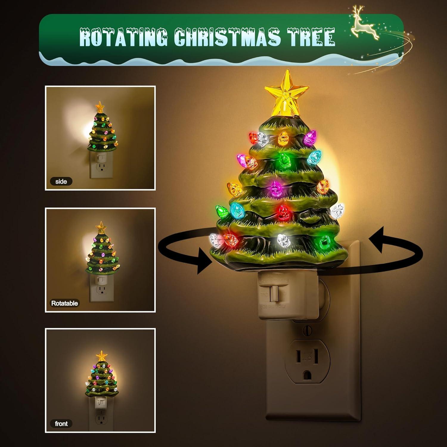 Luz Nocturna de Árbol de Navidad JandCase 3000K Enchufable