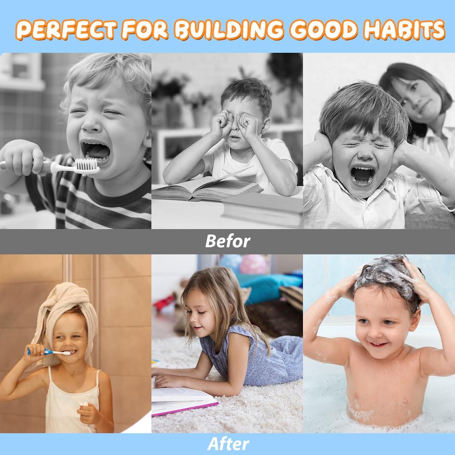 Tabla de Rutina Matutina AINBIN para Niños con 5 Luces Táctiles