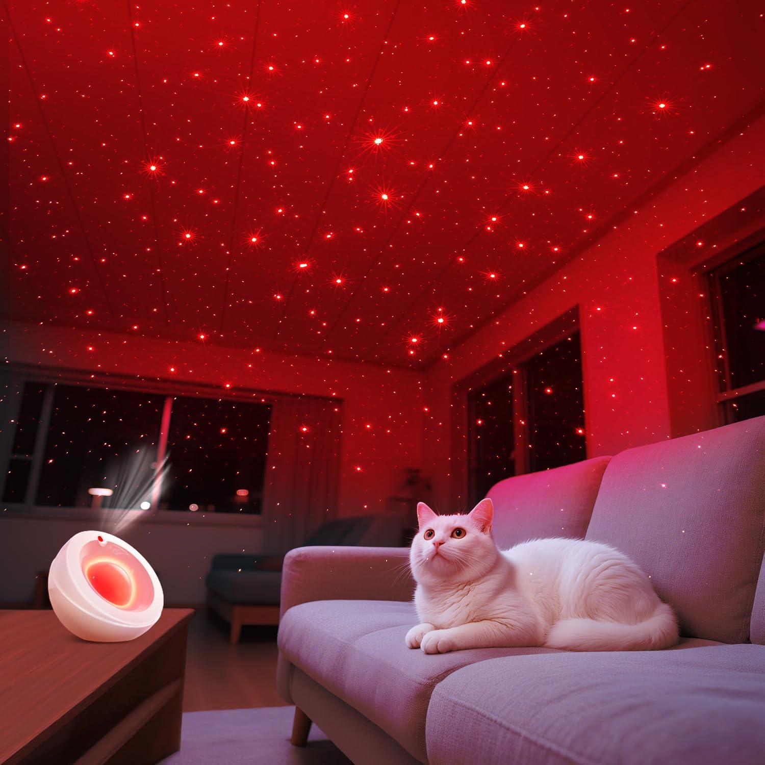 Lámpara de Mesa Nocturna HSP HS02 - Luz Estrella 7 Colores