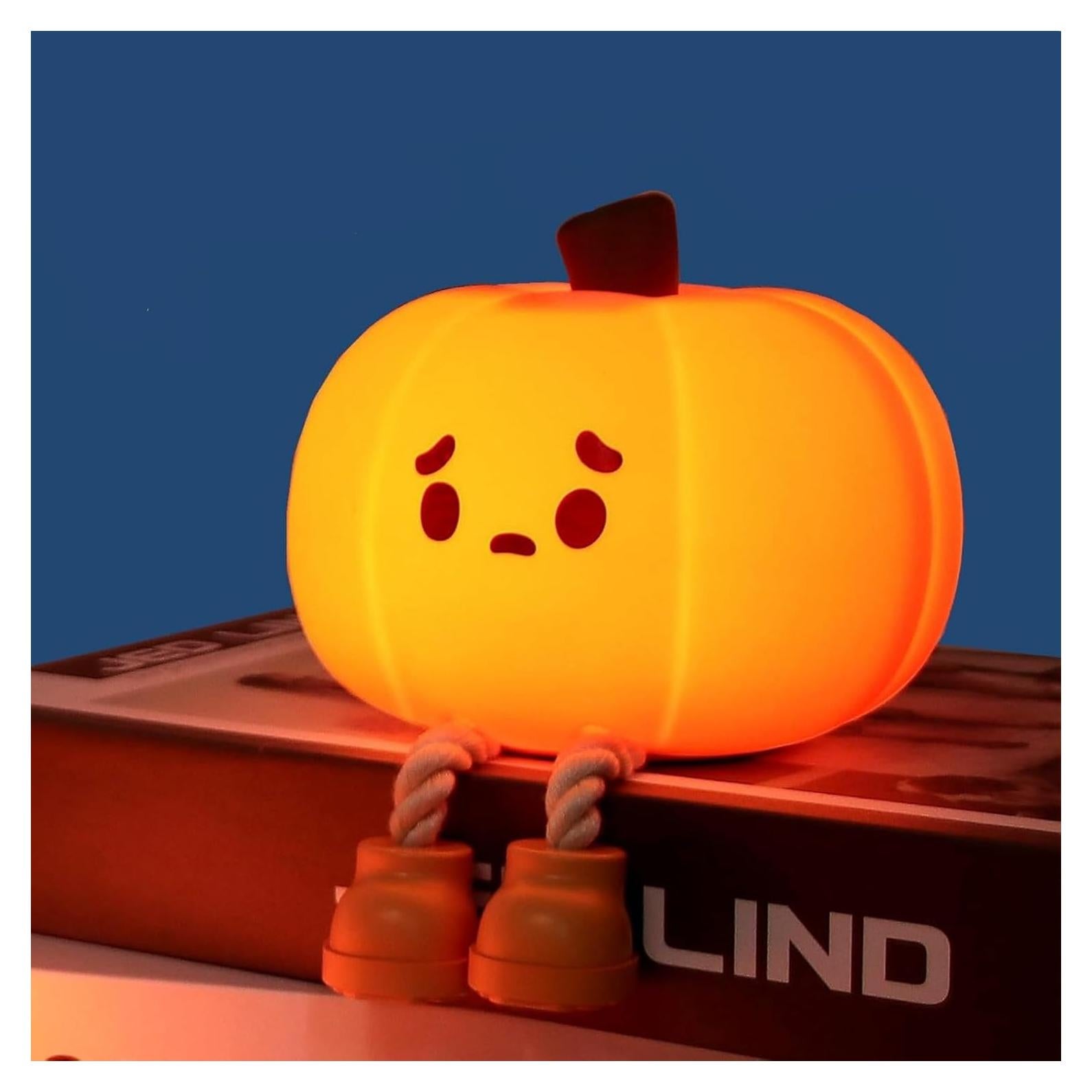 Luz Nocturna Calabaza EEKEDO Táctil Recargable 10.4cm