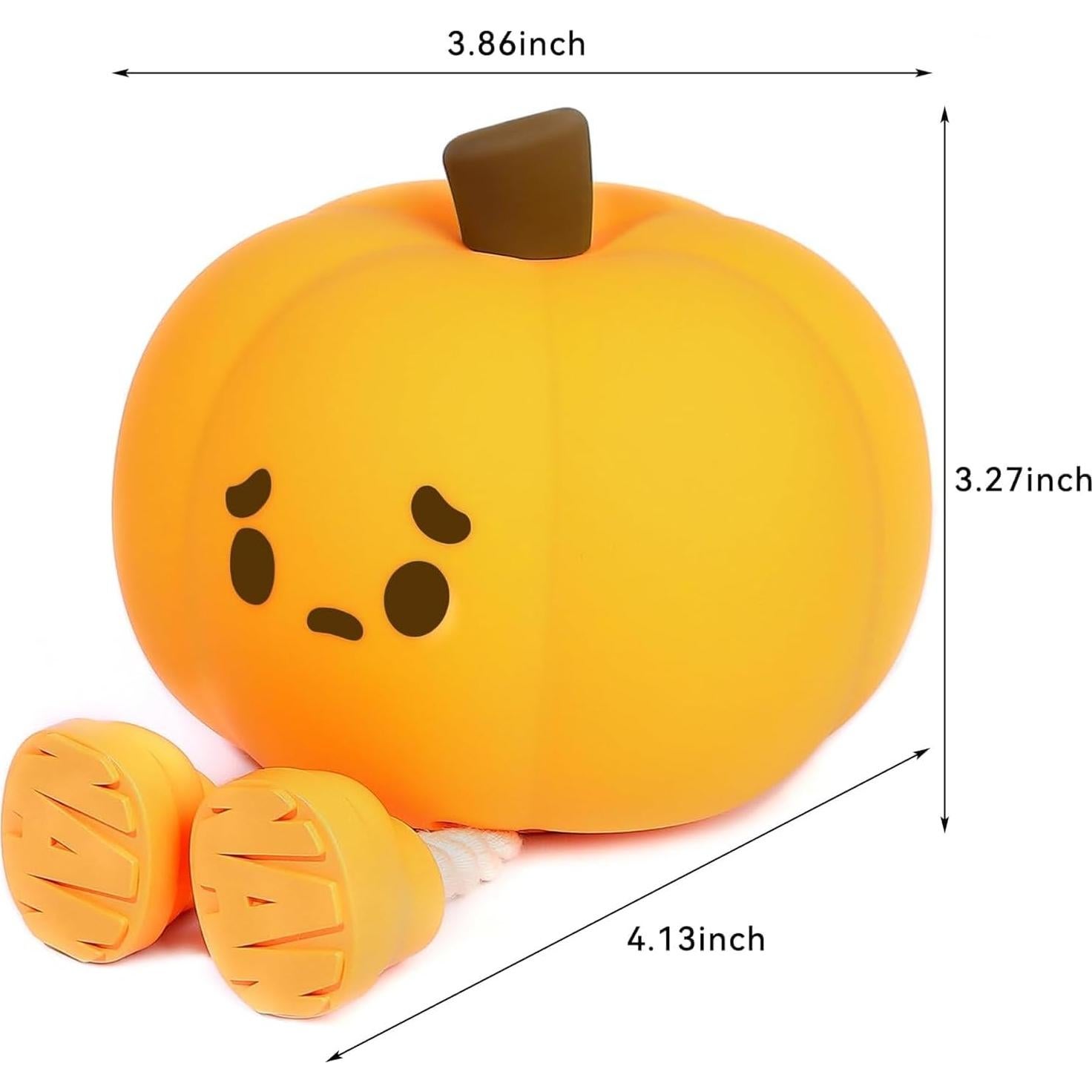 Luz Nocturna Calabaza EEKEDO Táctil Recargable 10.4cm