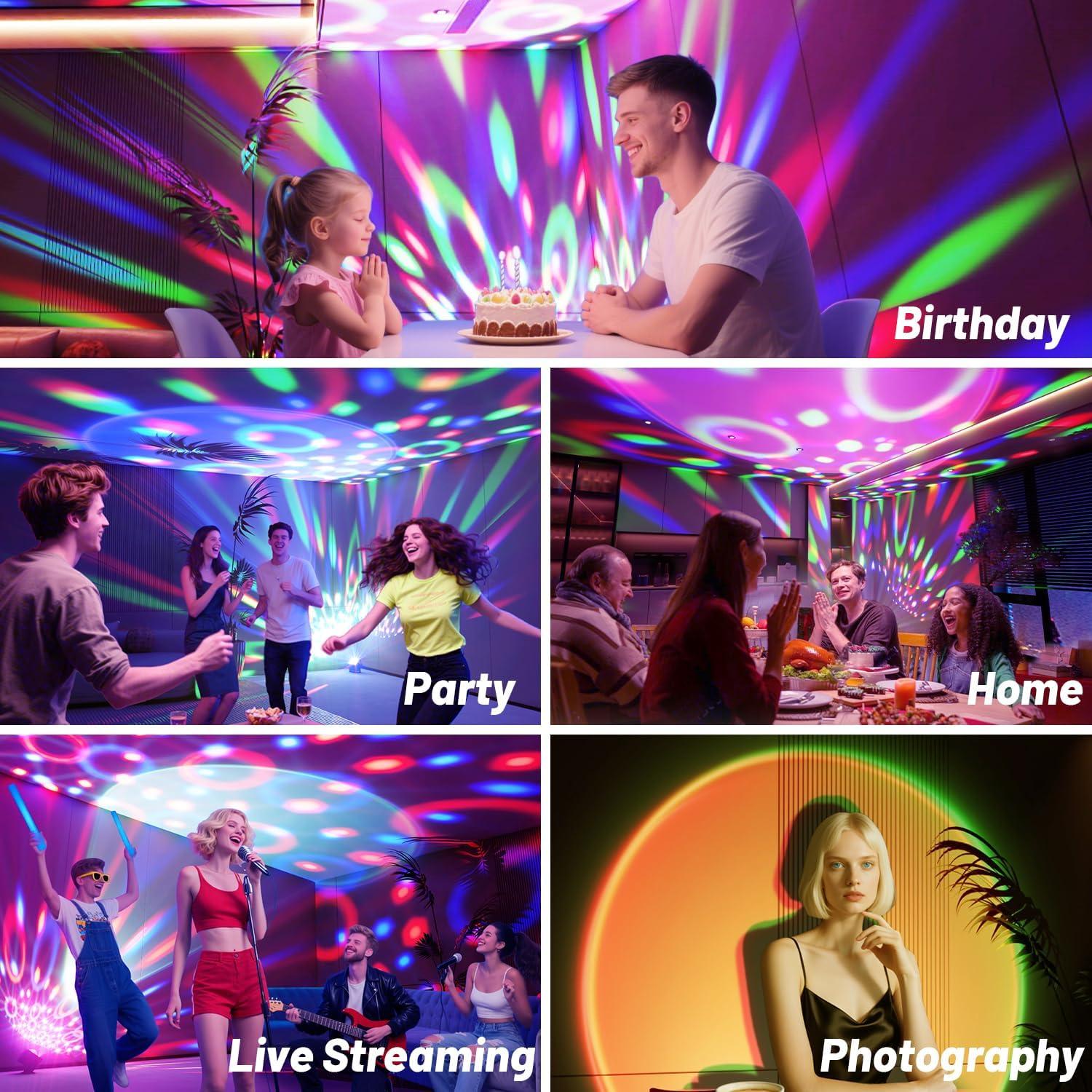 Luz de Fiesta LED Proyector RGB UV Shenzhen L-12S 16.5cm