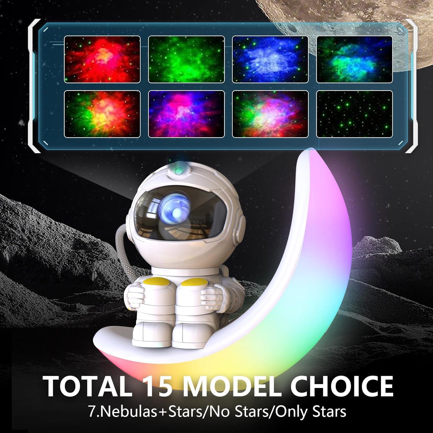 Proyector Galáctico Astronauta Langweisi 3 en 1 con Control Remoto