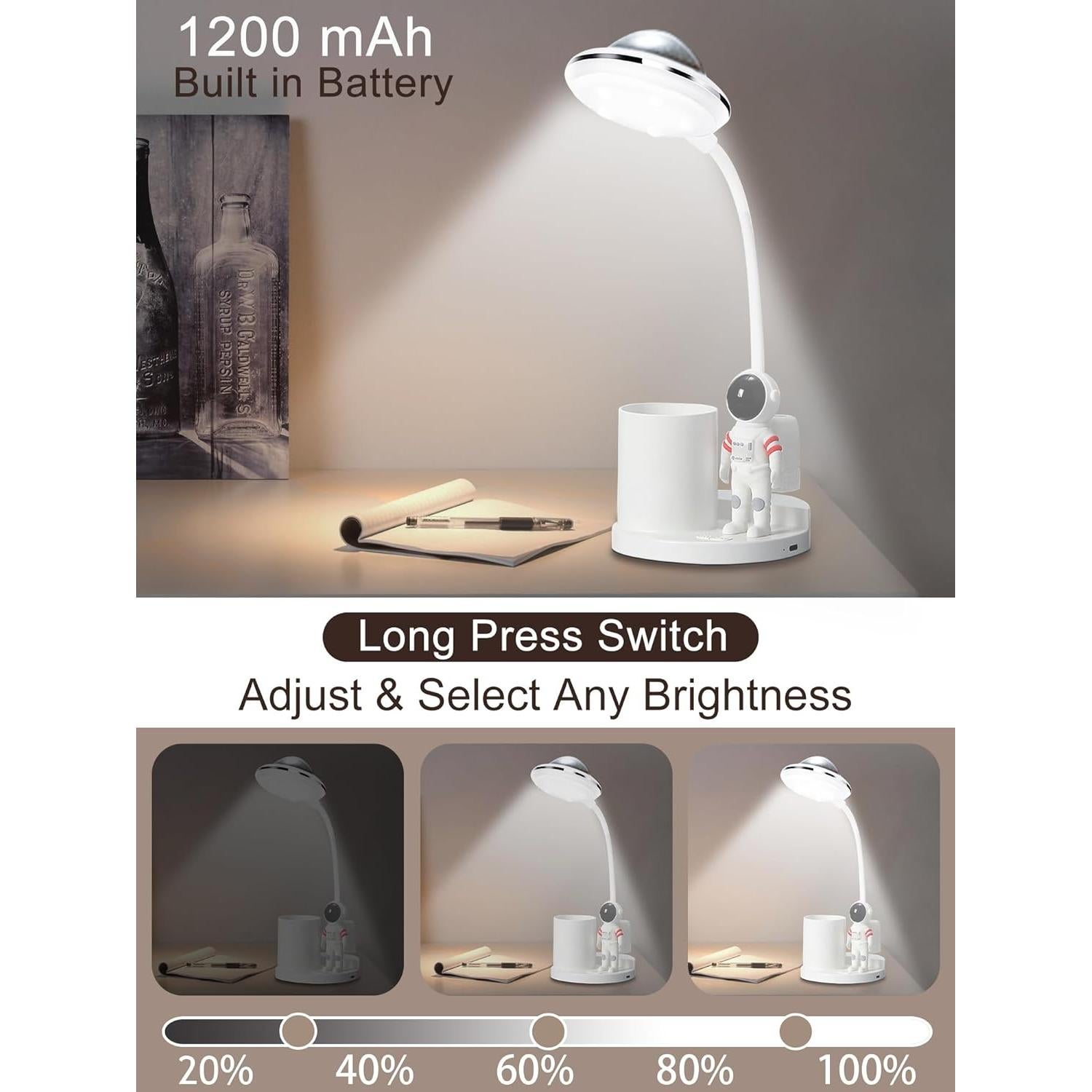 Lámpara de Escritorio Astronauta WLHONG LED Proyector Estelar