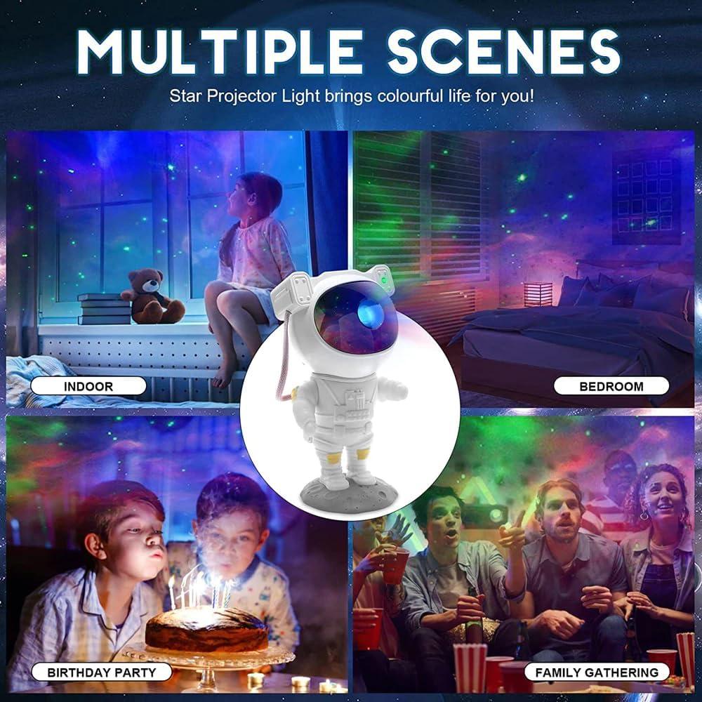 Proyector de Estrellas Astronauta WHD con Control Remoto y Temporizador