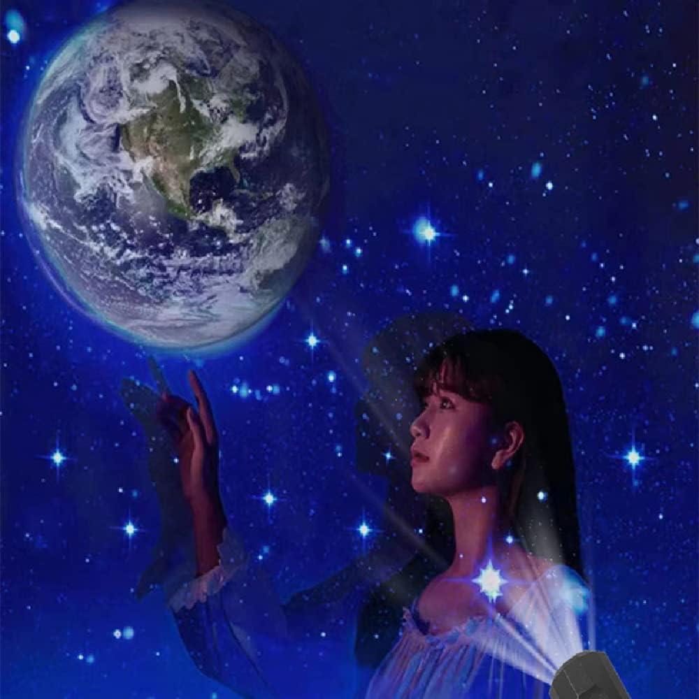 Lámpara Proyector Luna Astronauta YOWOCAL USB 360° 15cm