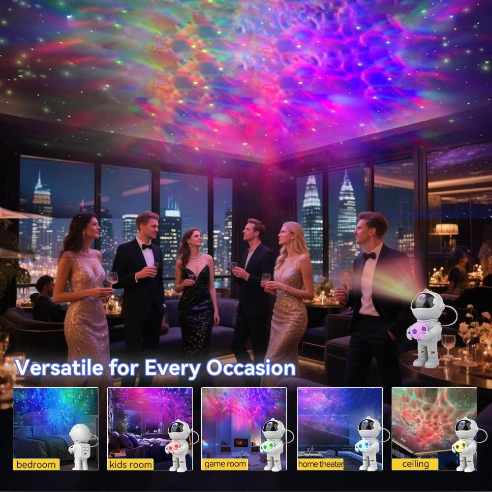 Proyector de Estrellas YLQ Astronauta con Control Remoto 19.6cm