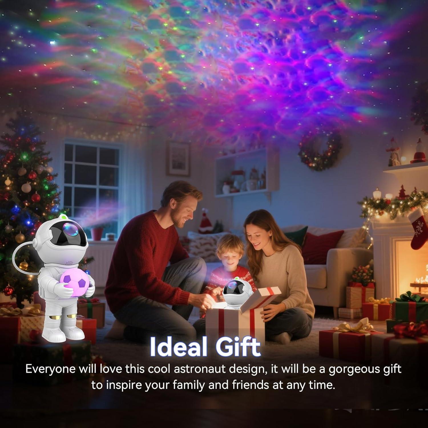 Proyector de Estrellas YLQ Astronauta con Control Remoto 19.6cm