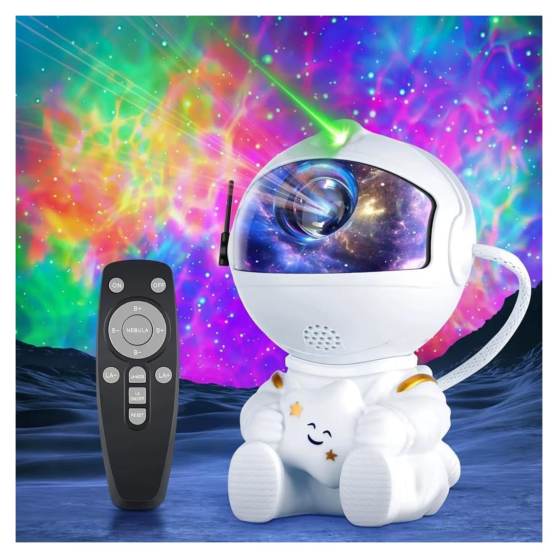 Proyector Galáctico Astronauta - Luz Nocturna 8 Colores