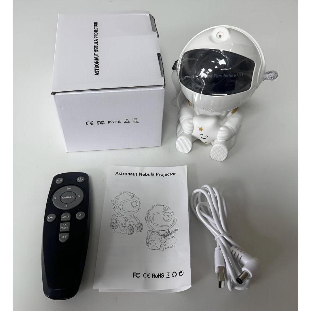 Proyector Galáctico Astronauta - Luz Nocturna 8 Colores