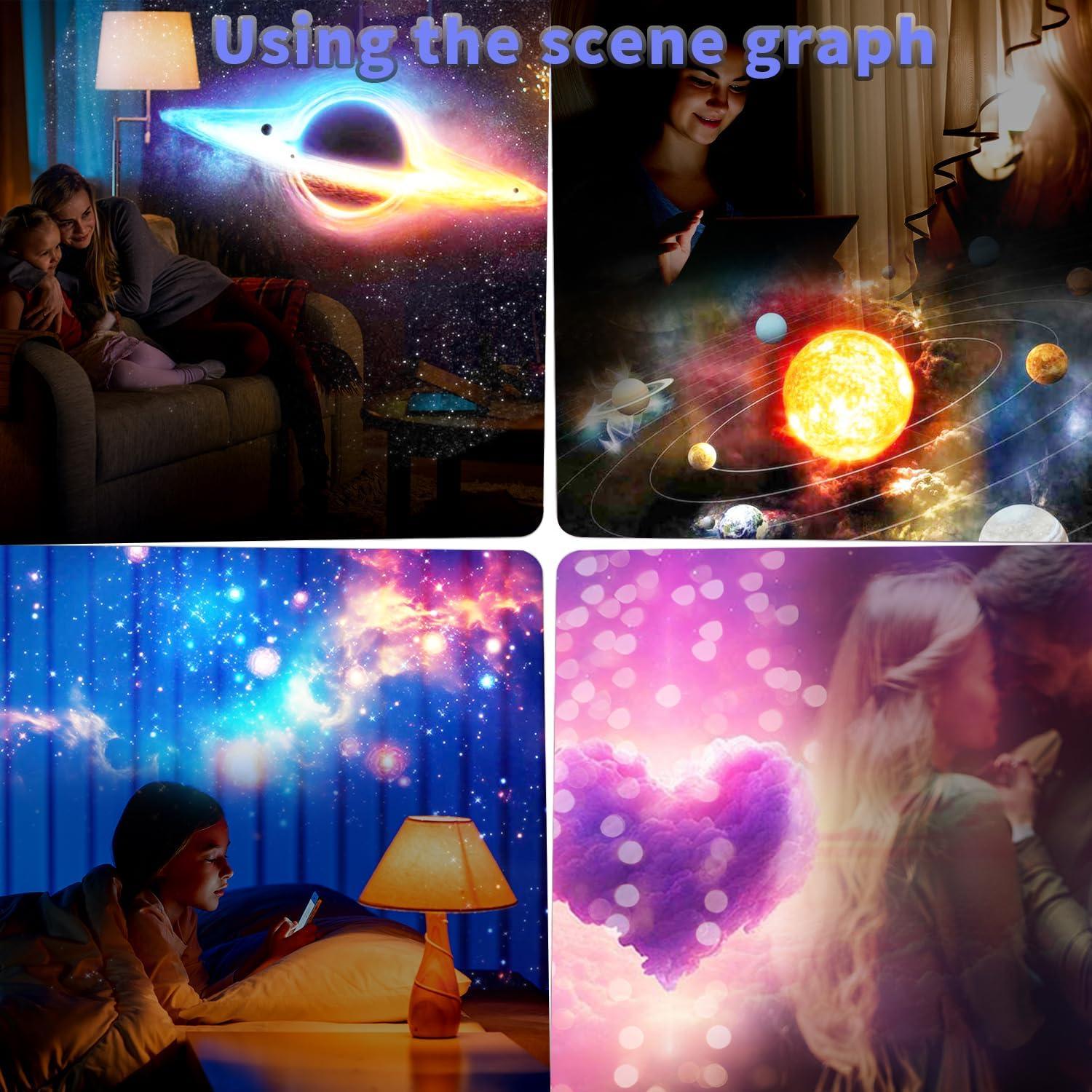 Proyector de Luz Estelar Galaxy LED 13 en 1 para Dormitorio