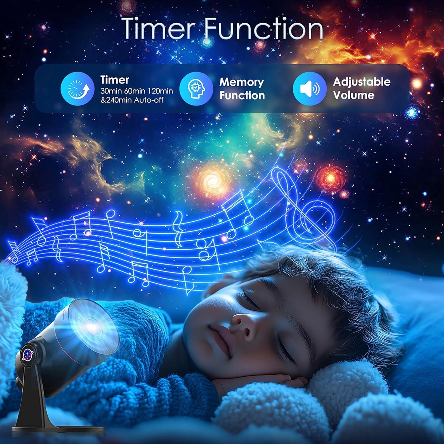 Proyector Galáctico YESUBELU YE2025HD con 10 Discos y Sonidos