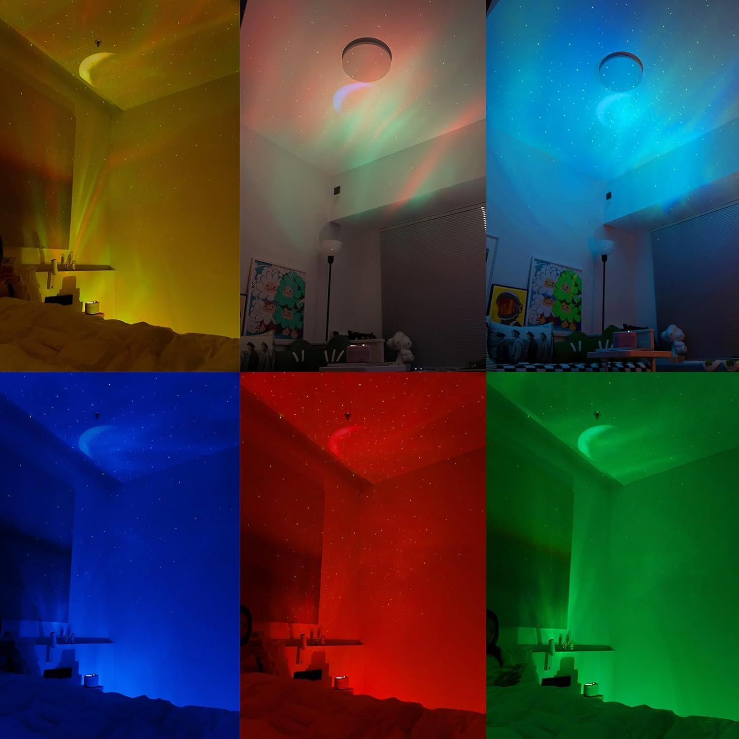 Proyector de Auroras Boreales DARKMOUNT F01 con Bluetooth y Luz LED