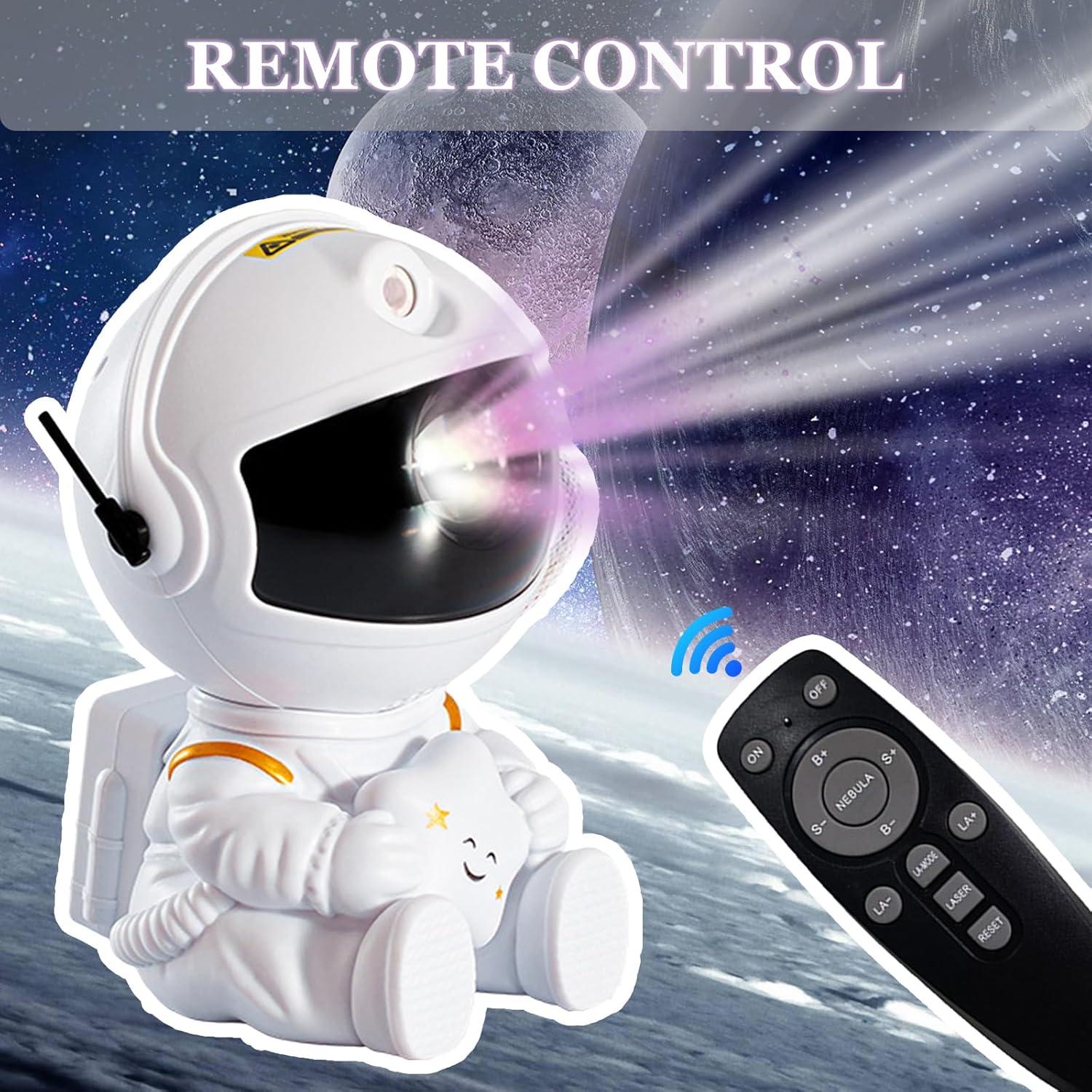 Proyector Galáctico WEMAR Astronauta 8 Modos Luz Nebulosa