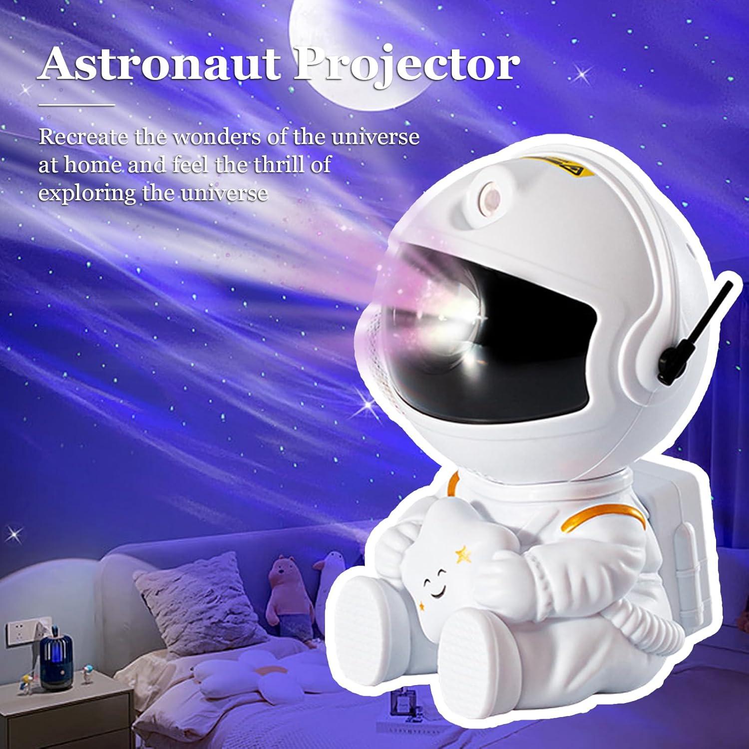 Proyector Galáctico WEMAR Astronauta 8 Modos Luz Nebulosa