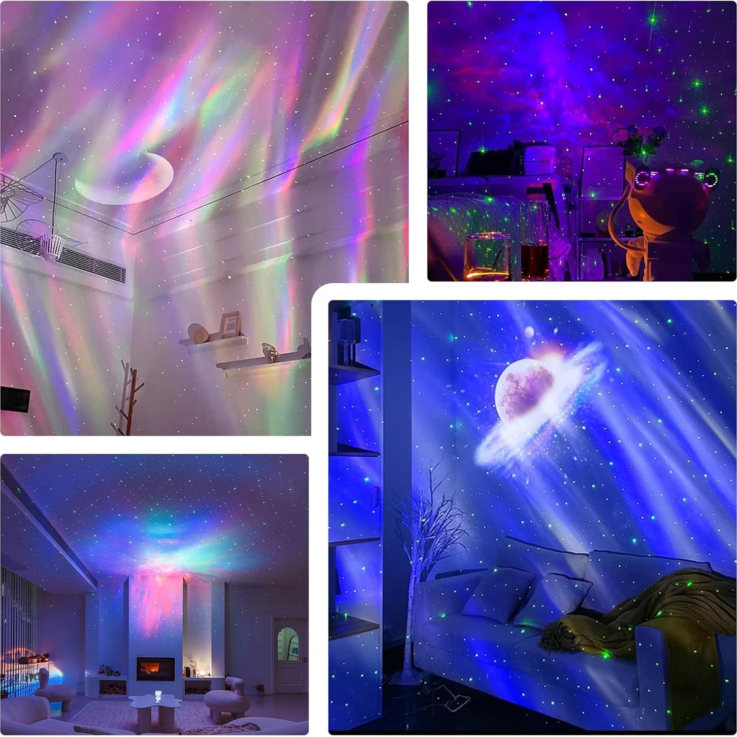 Proyector Galáctico WEMAR Astronauta 8 Modos Luz Nebulosa