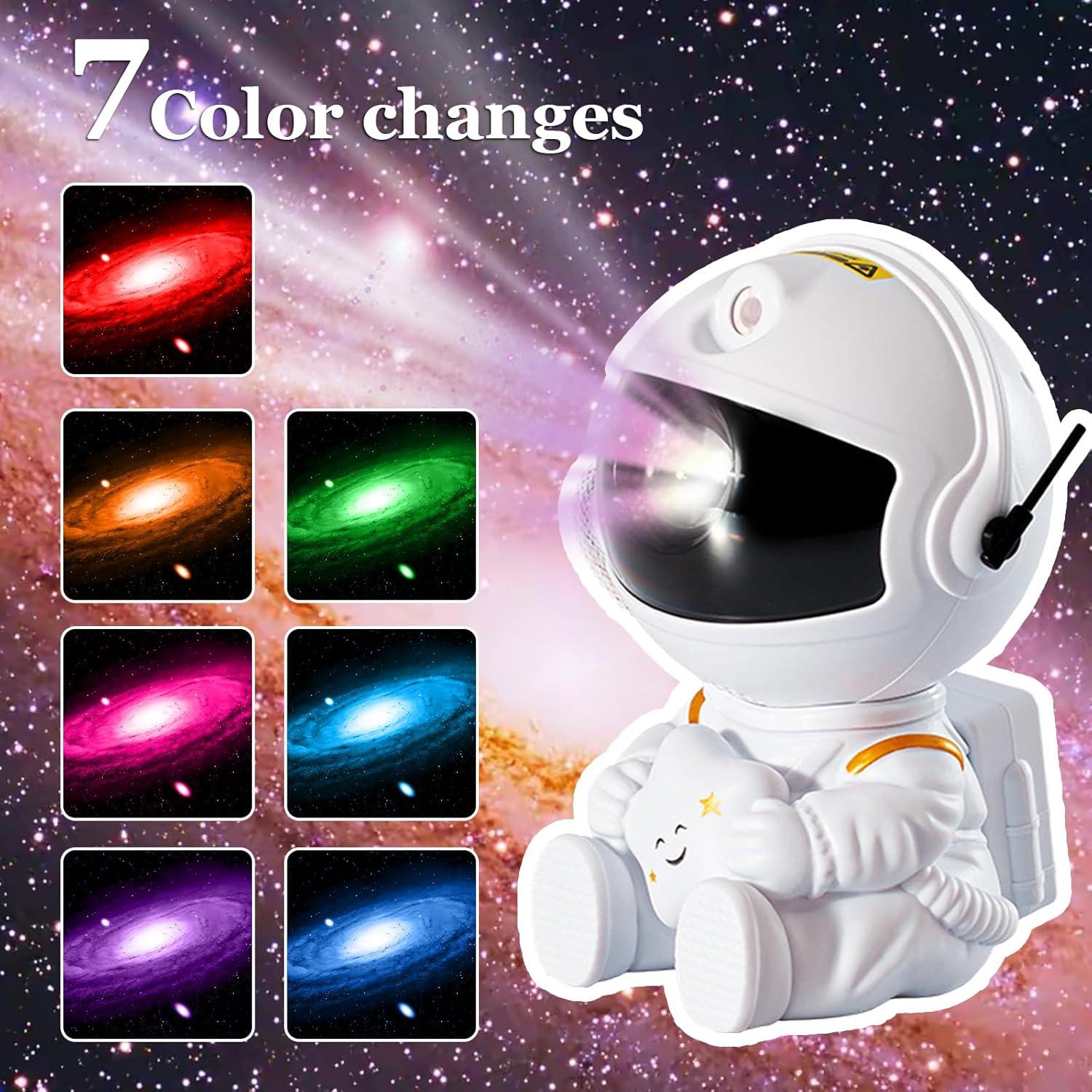 Proyector Galáctico WEMAR Astronauta 8 Modos Luz Nebulosa