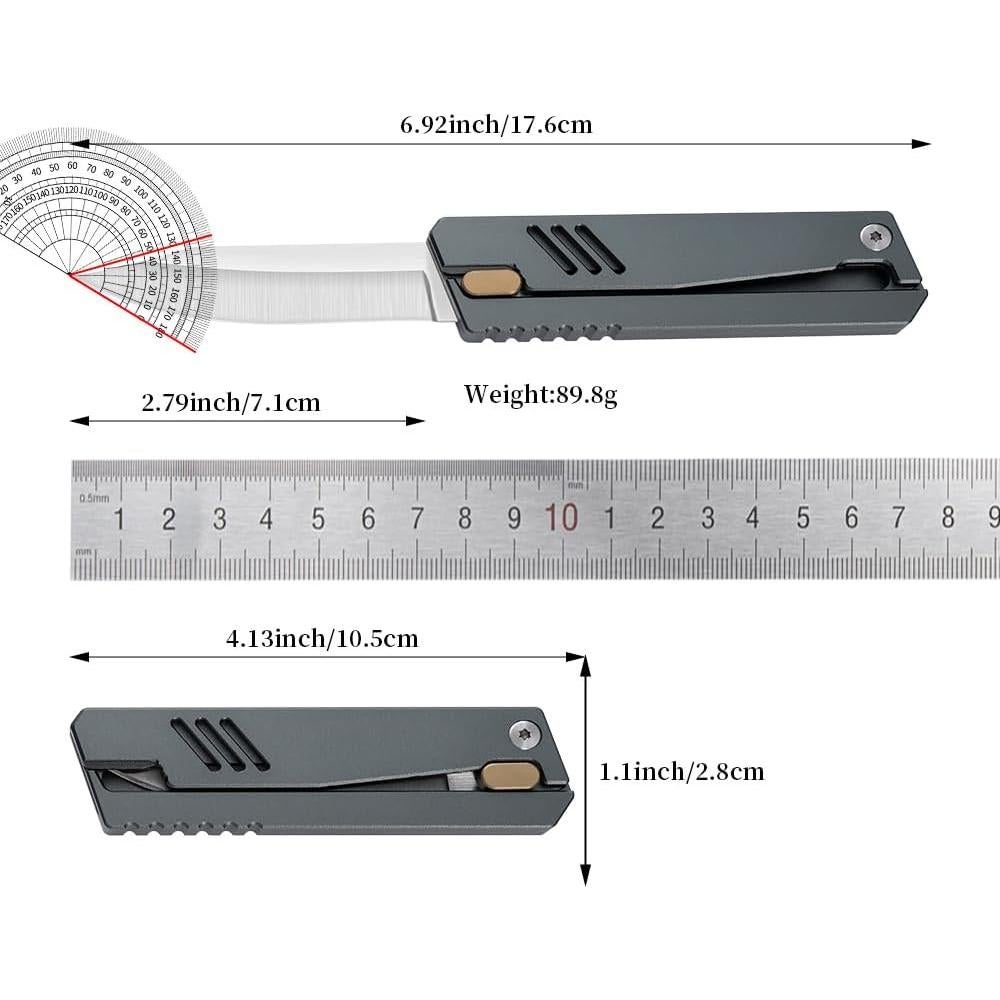 Cuchillo de bolsillo XXOK AX-018 táctico 17.5 cm aluminio gris