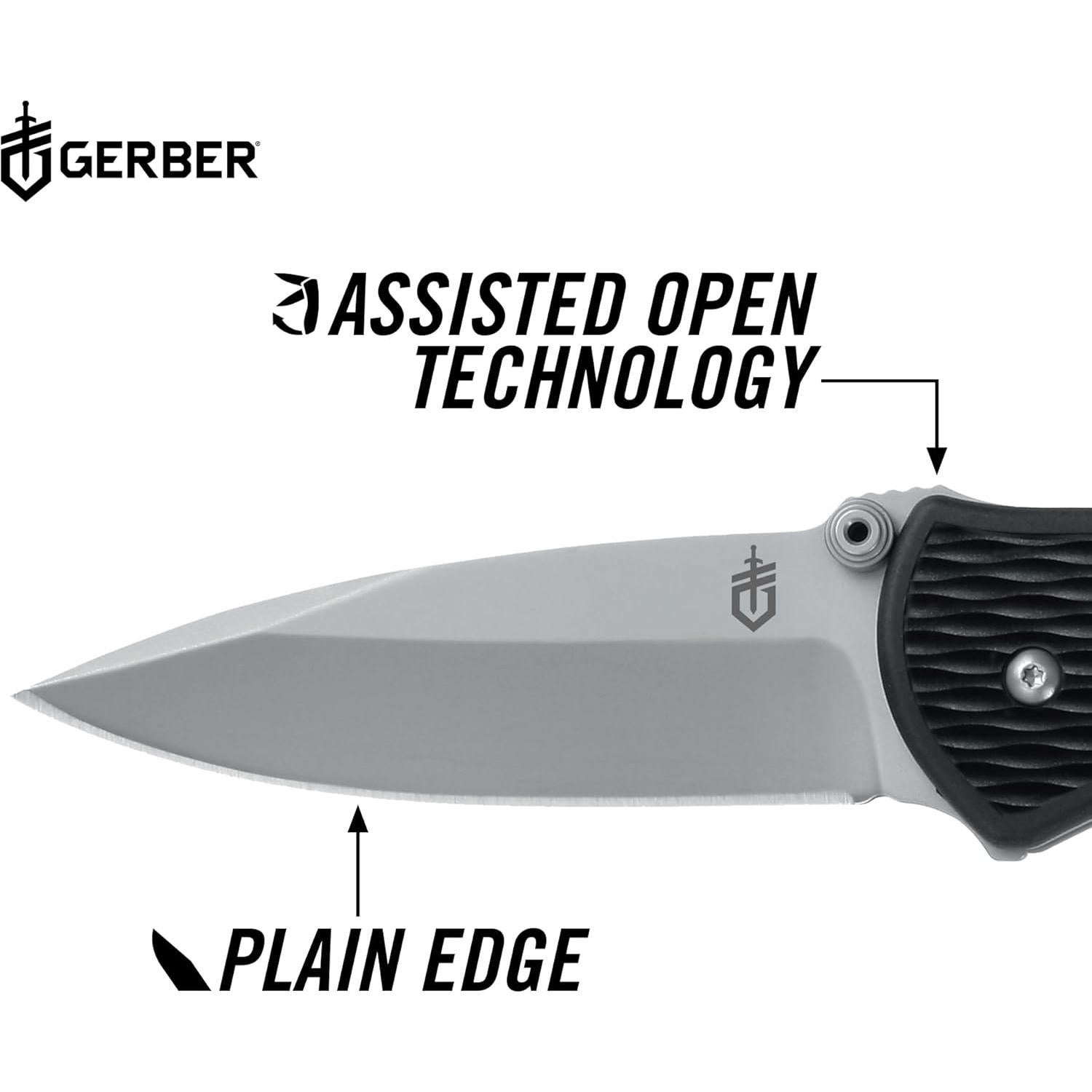 Cuchillo Plegable Gerber Mini-Fast Draw 5.3 cm Acero Inoxidable