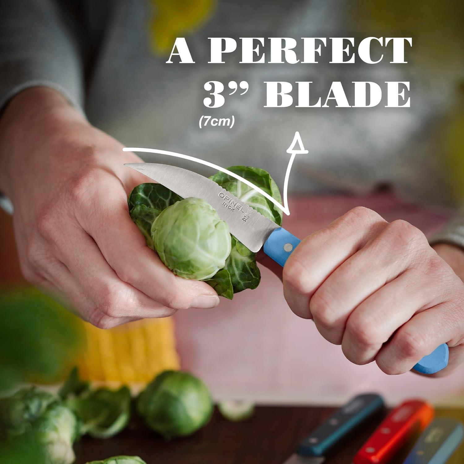 Cuchillo de Verduras OPINEL Essential No.114 7.6cm Verde Oscuro