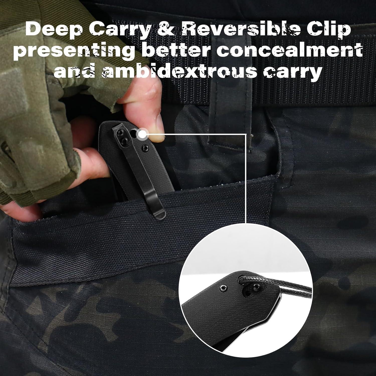 Cuchillo de bolsillo Dispatch D2 8.36 cm con mango G10