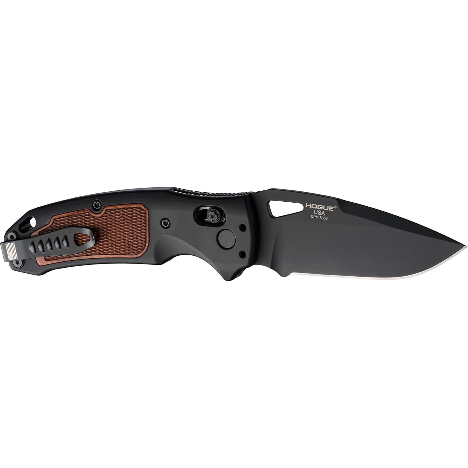 Cuchillo Plegable Hogue K320 AXG 3.5" Cerakote Negro