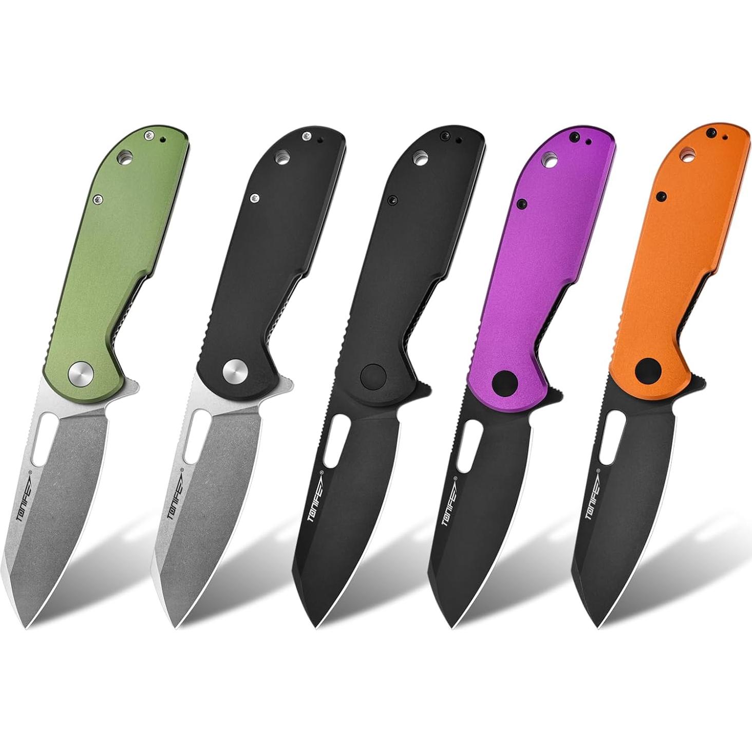 Cuchillo Plegable EDC TONIFE Mini Galaxy Hoja Acero D2 Púrpura