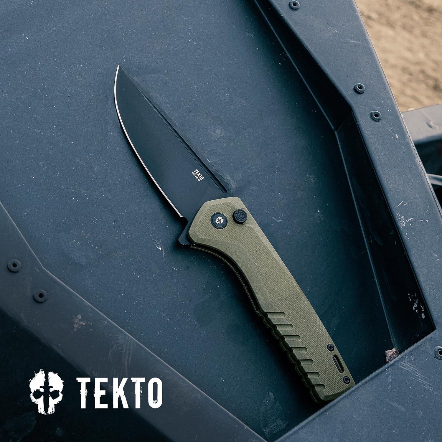 Cuchillo Plegable Tekto F3 Charlie 9" Acero D2 Verde G10