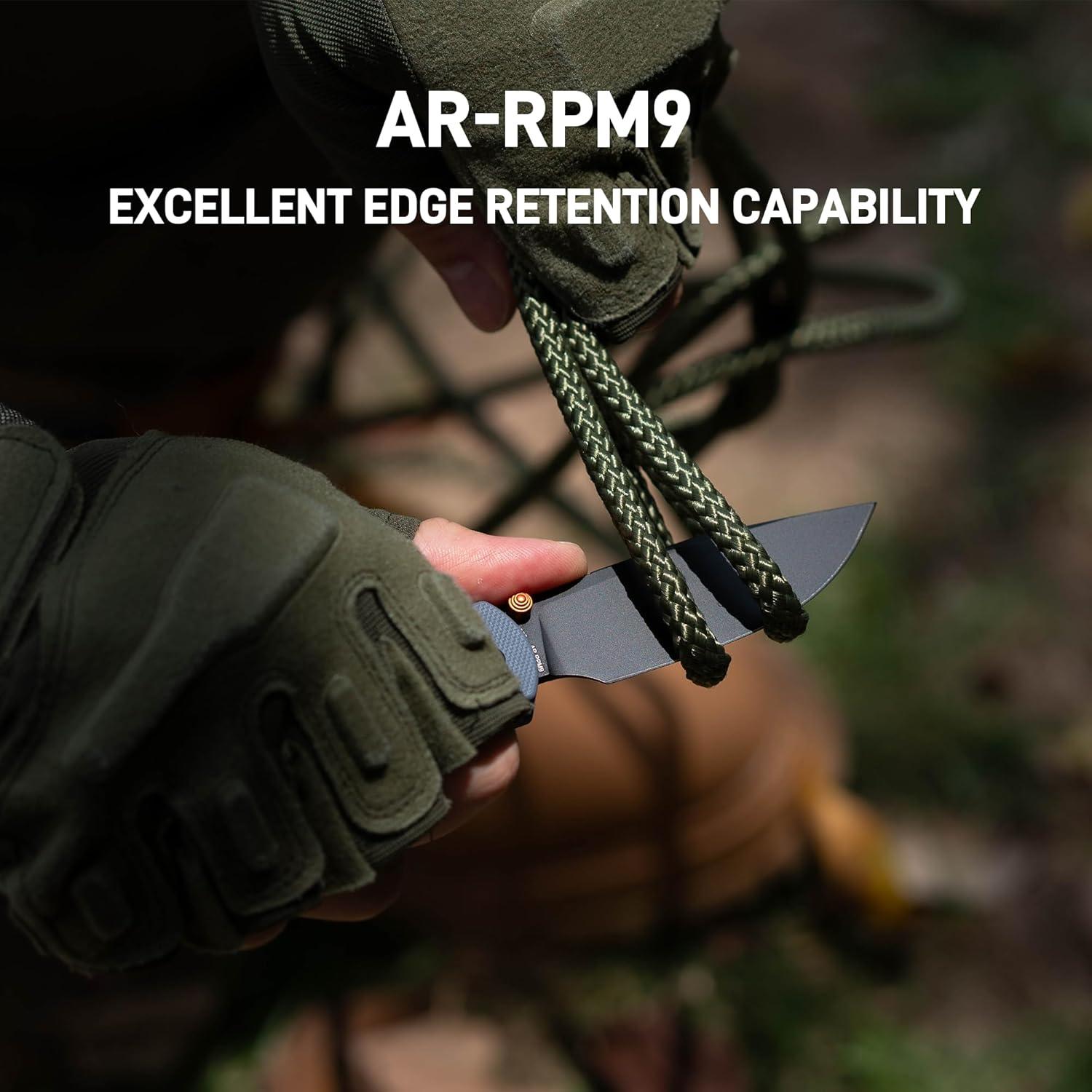 Cuchillo Plegable CJRB Bolt 3.25" Acero AR-RPM9 Mango G10 Azul