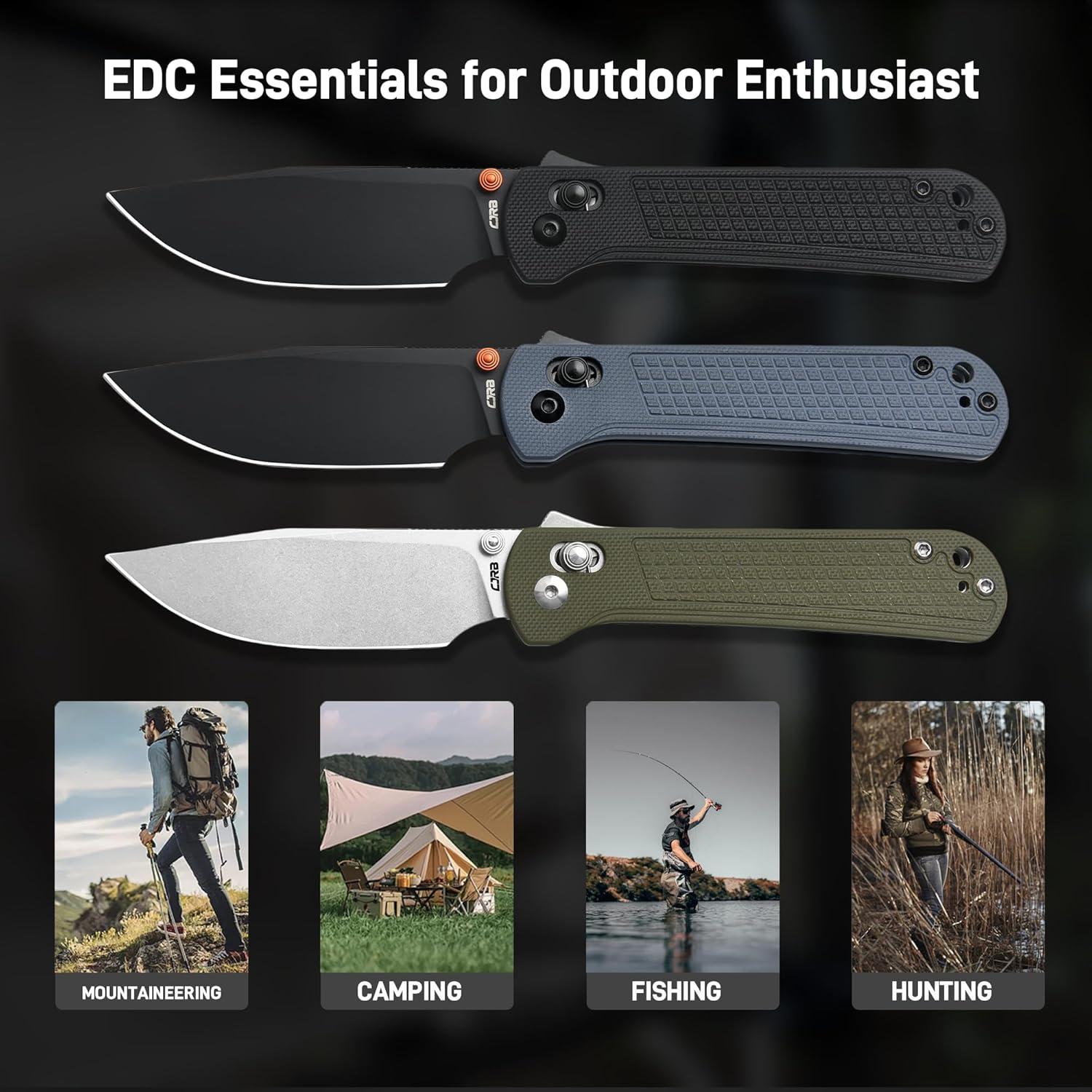 Cuchillo Plegable CJRB Bolt 3.25" Acero AR-RPM9 Mango G10 Azul