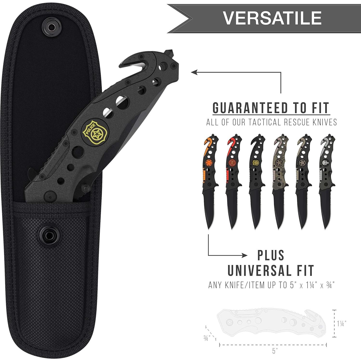 Funda Táctica Universal Swiss Safe para Cuchillo Plegable 12.7 cm