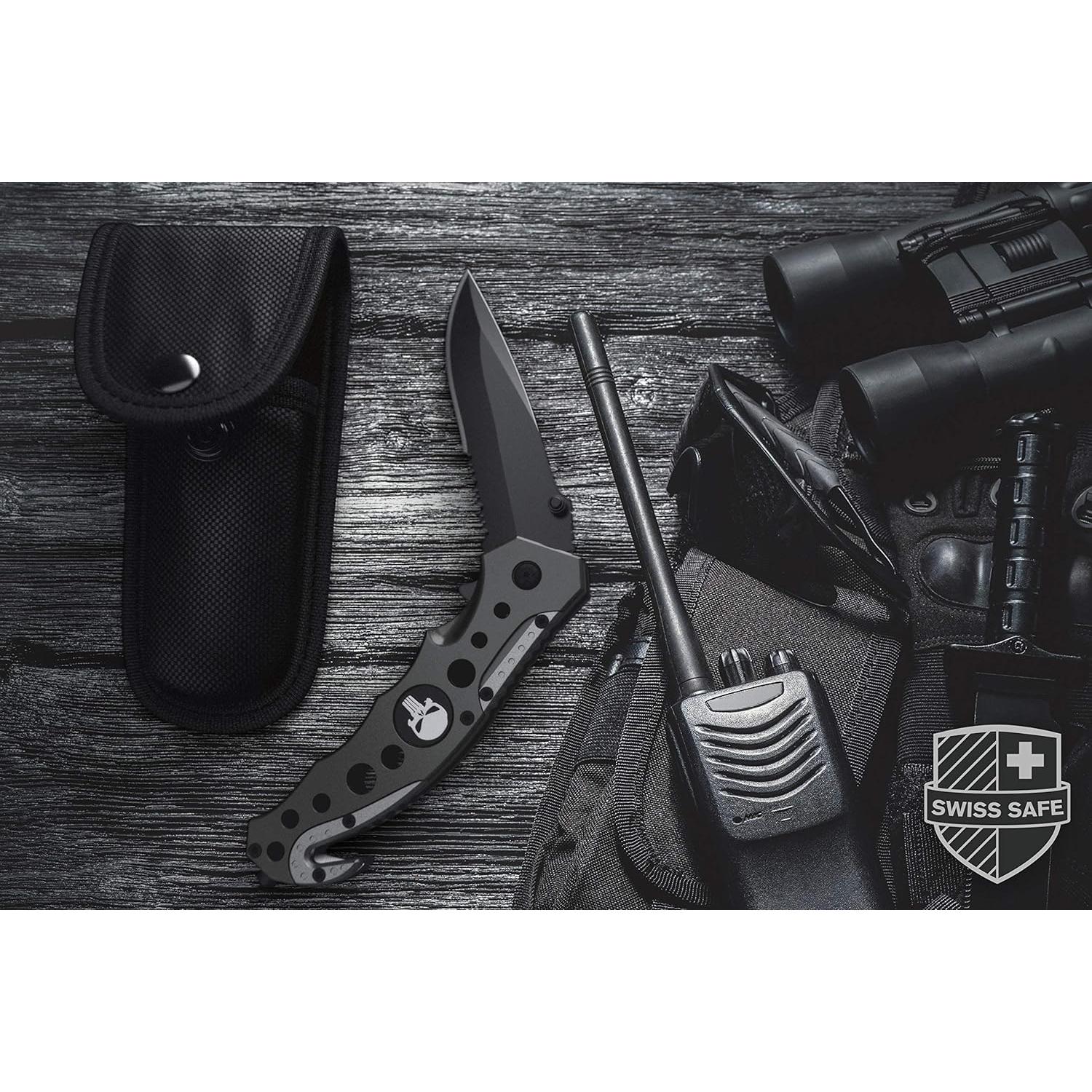 Funda Táctica Universal Swiss Safe para Cuchillo Plegable 12.7 cm