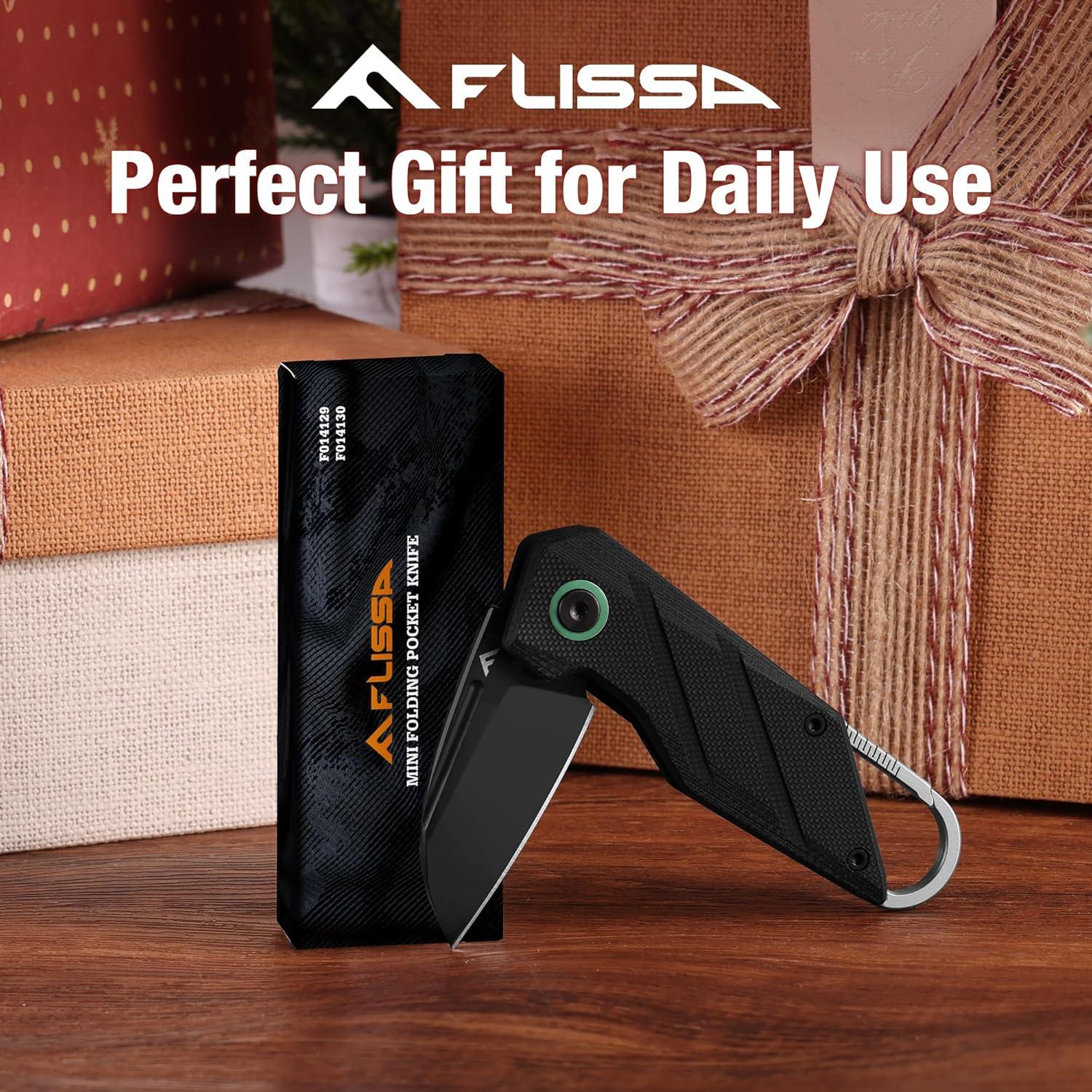 Cuchillo de bolsillo FLISSA D2 5.08 cm plegable con clip