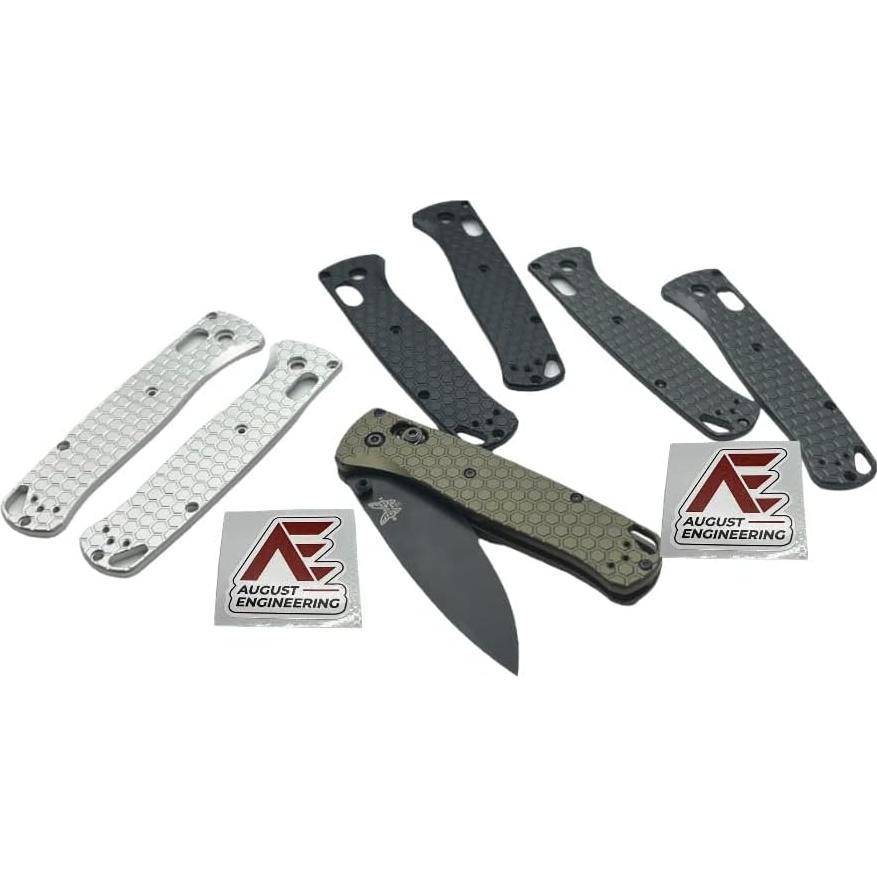 Escalas de Panal August Engineering para Cuchillo Benchmade Bugout 535
