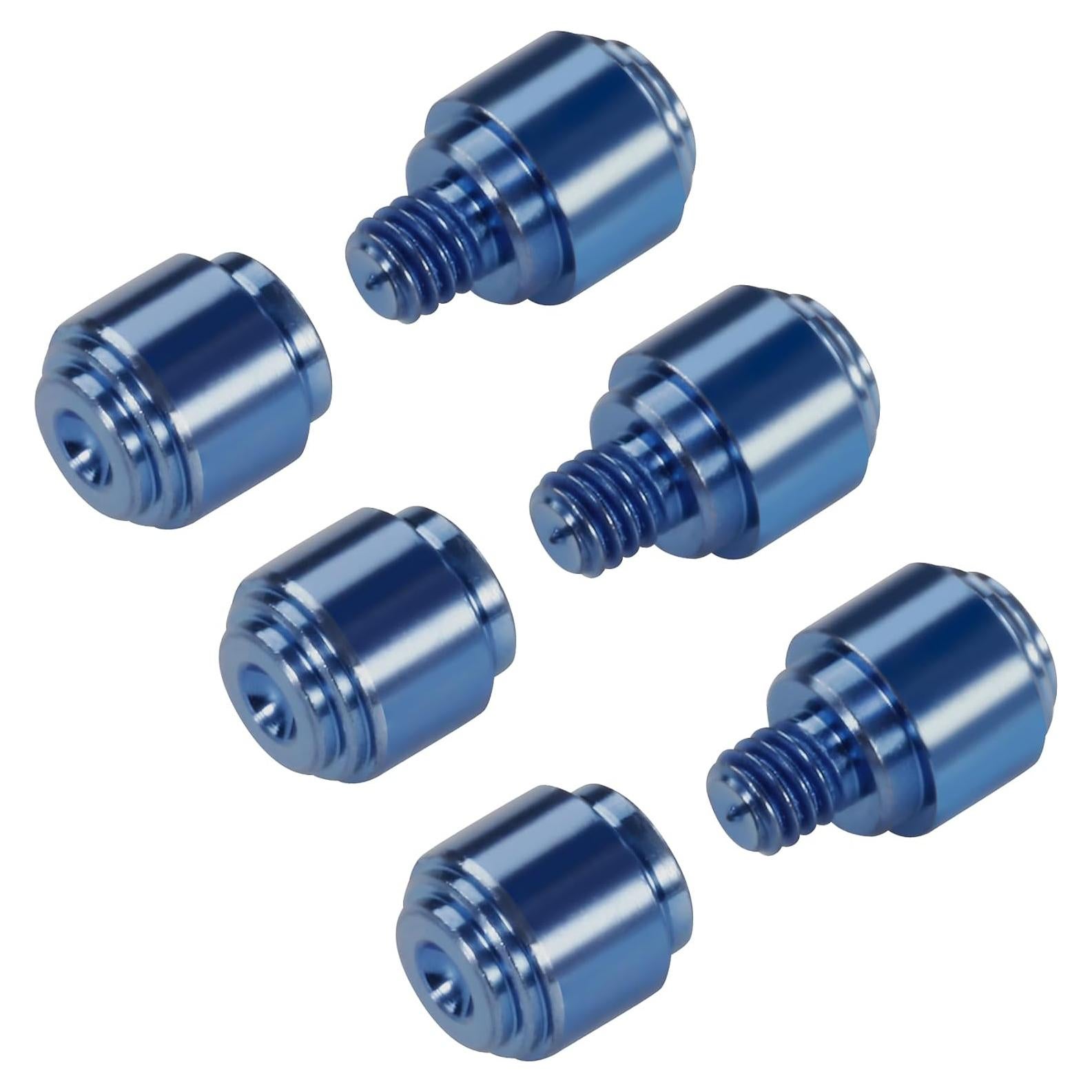 Paquete de 3 Studs de Pulgar Aluminio Qtcial Azul Oscuro