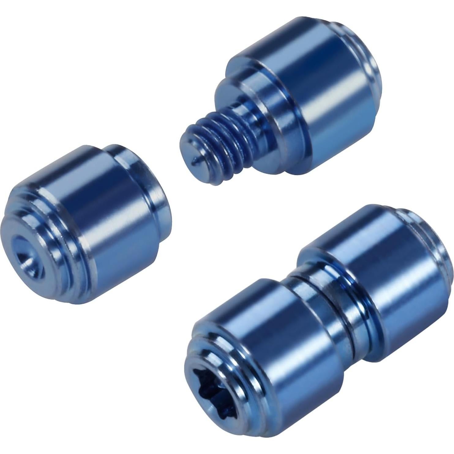 Paquete de 3 Studs de Pulgar Aluminio Qtcial Azul Oscuro