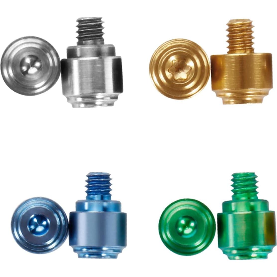 Paquete de 3 Studs de Pulgar Aluminio Qtcial Azul Oscuro