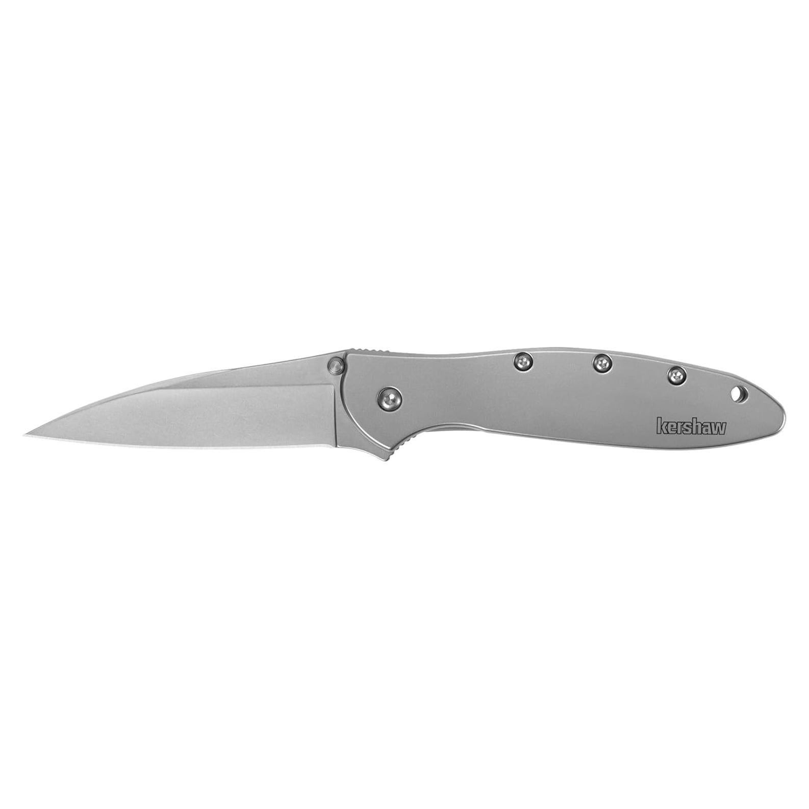 Cuchillo de bolsillo Kershaw Leek Black EDC 7.62cm acero Sandvik