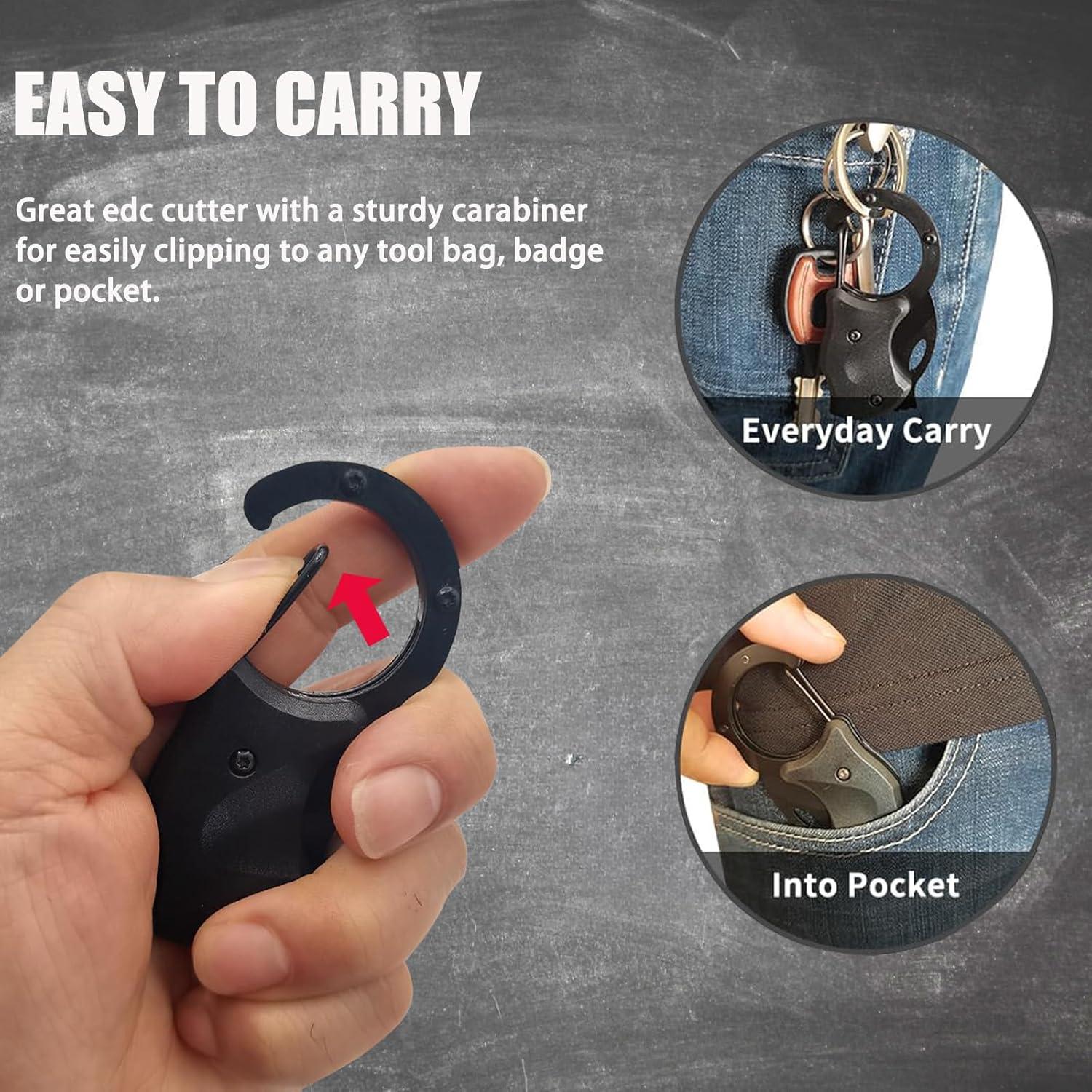 Paquete de 2 cuchillos de bolsillo GUANYISTO 10 cm acero inoxidable