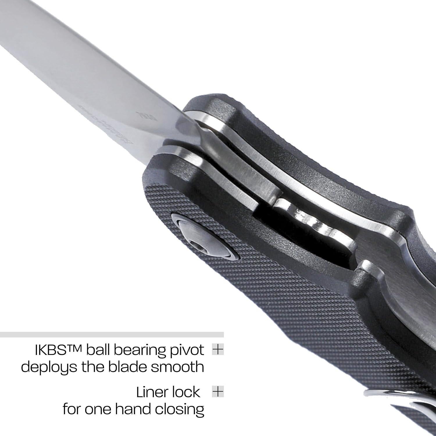 Cuchillo Plegable CRKT Orca 7930 con Hoja D2 y Mango de Nylon