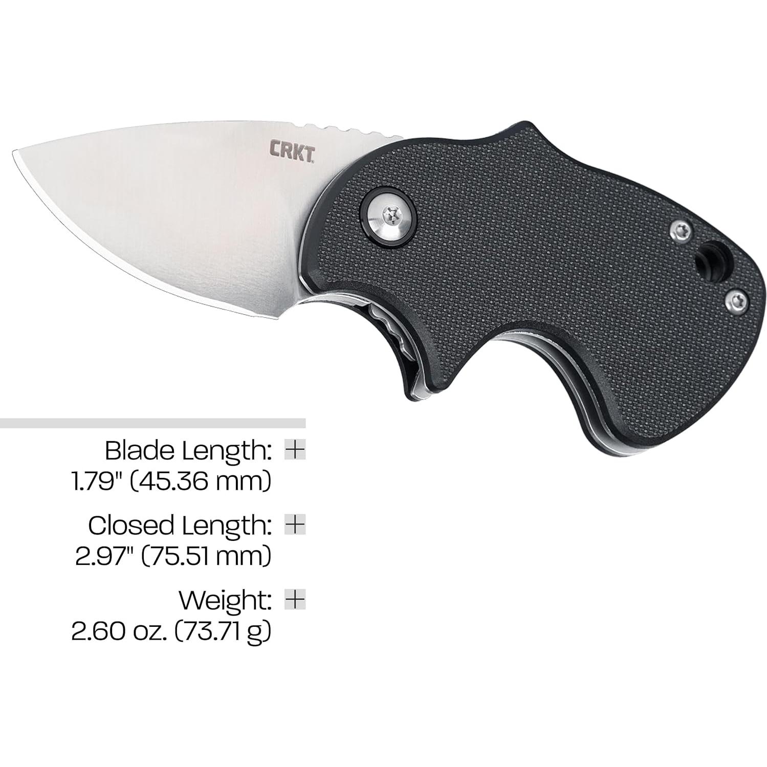 Cuchillo Plegable CRKT Orca 7930 con Hoja D2 y Mango de Nylon