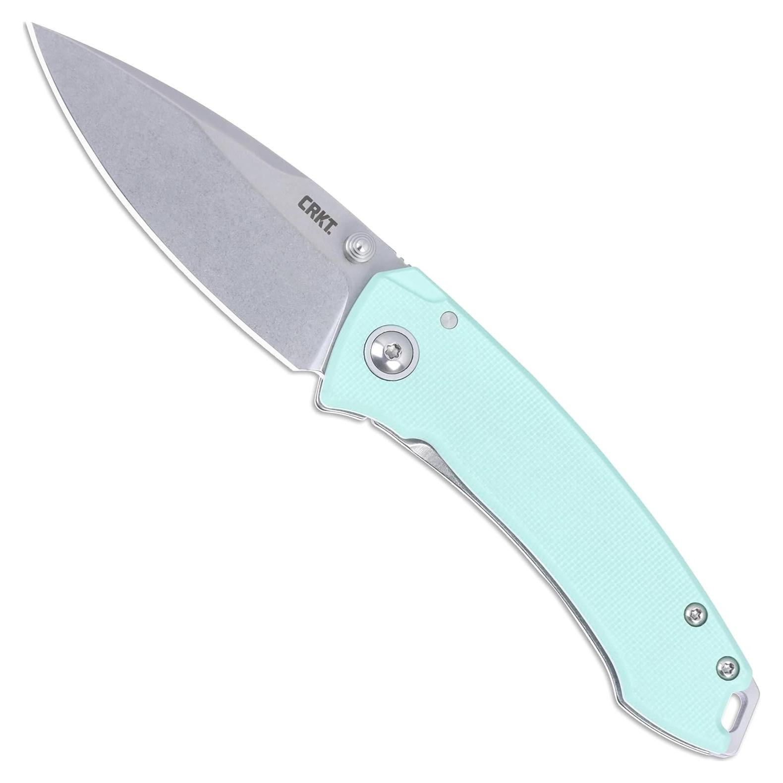Cuchillo Plegable CRKT Tuna Compact EDC Acero 14C28N Azul
