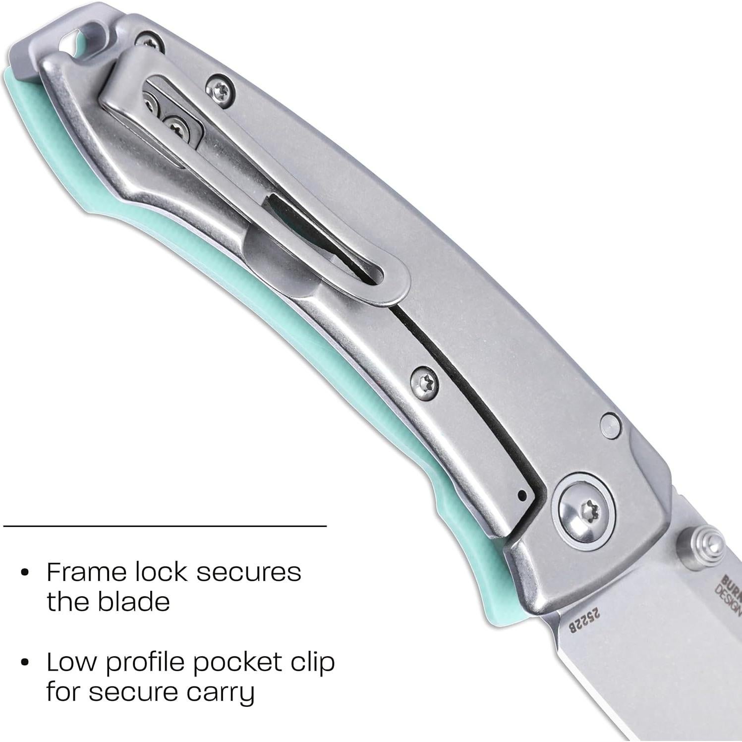 Cuchillo Plegable CRKT Tuna Compact EDC Acero 14C28N Azul