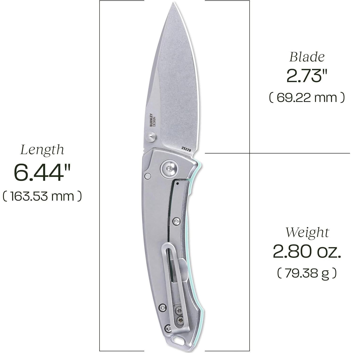 Cuchillo Plegable CRKT Tuna Compact EDC Acero 14C28N Azul