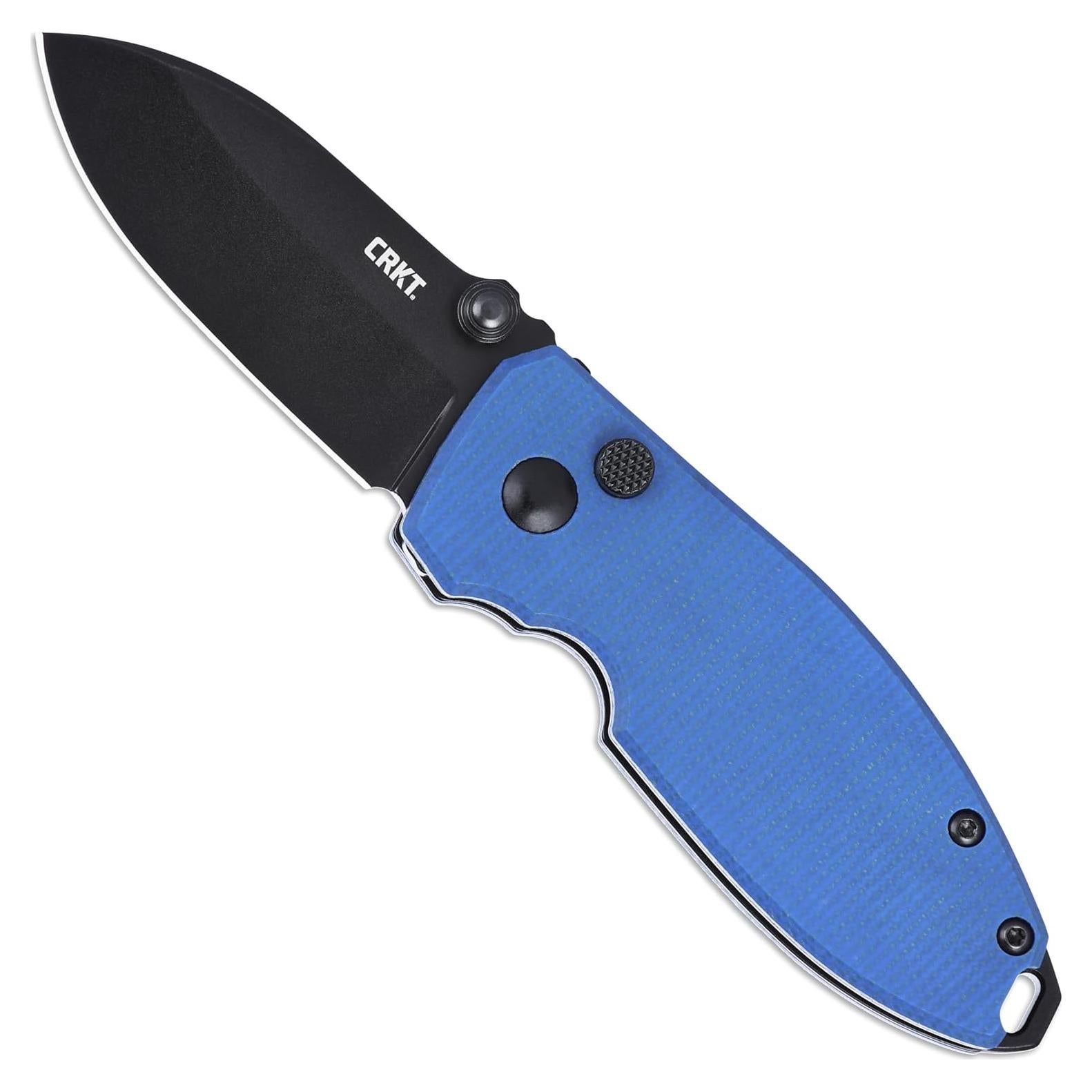 Cuchillo Plegable CRKT Squid EDC Acero D2 Mango Micarta Azul