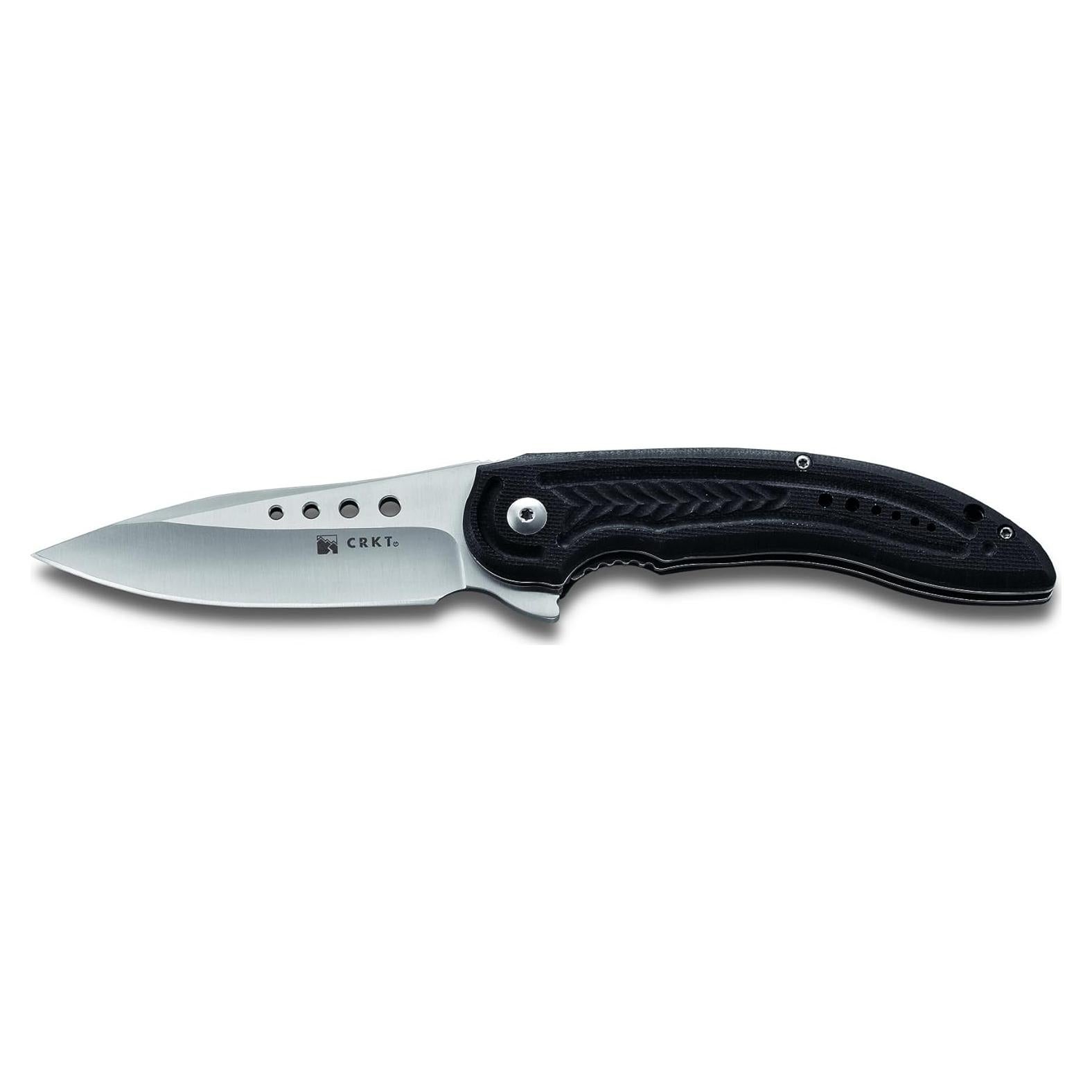 Cuchillo Plegable CRKT Carajas 5340, Hoja 79.25 mm, G10 Negro