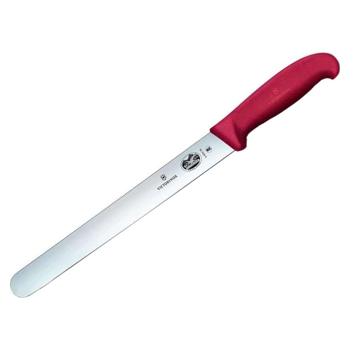 Cuchillo de Rebanar Victorinox 25cm Acero Inoxidable Fibrox Rojo
