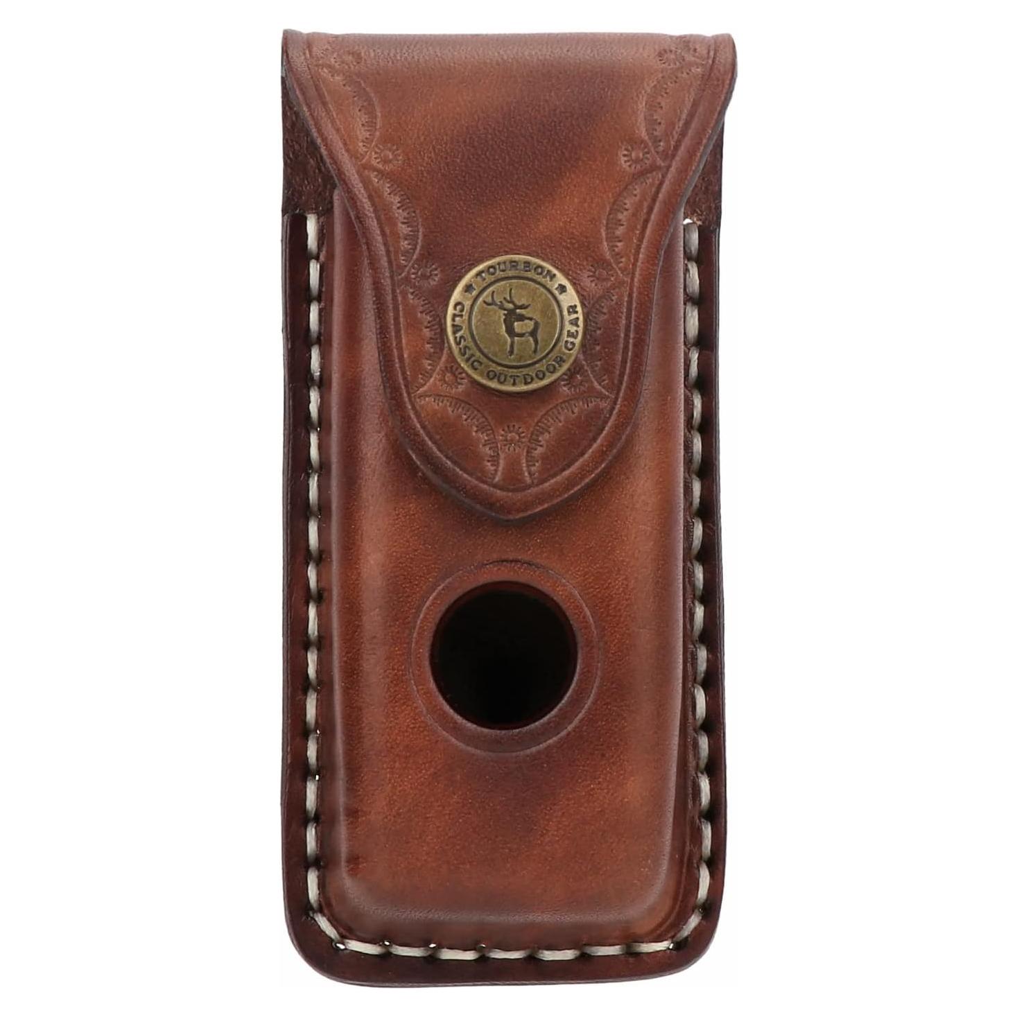 Funda de Cuchillo de Cuero Tourbon para Cinturón 10.4 cm